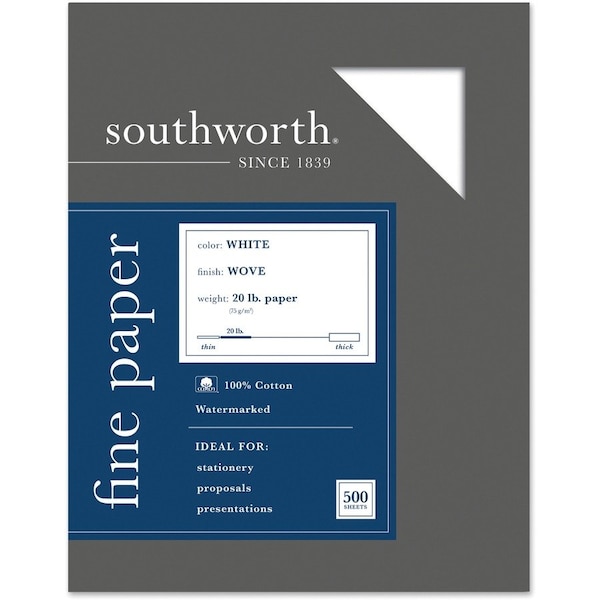 Paper, 100% Cotton, 20#, We Pk